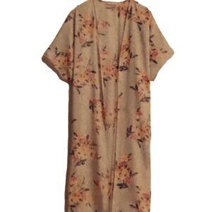 Emory Park Palam Duster Floral Kimono Size Medium NWT Beach Vacation